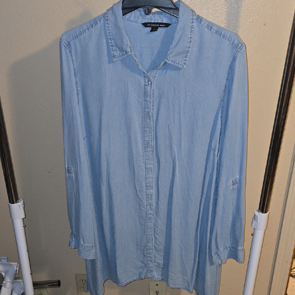 Zac & Rachel Sky Blue Blouse